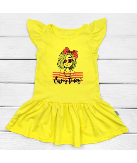 Детское платье с коротким рукавом Enjoy today  Dexter`s  Желтый 142  110 см (d142ет-ж)