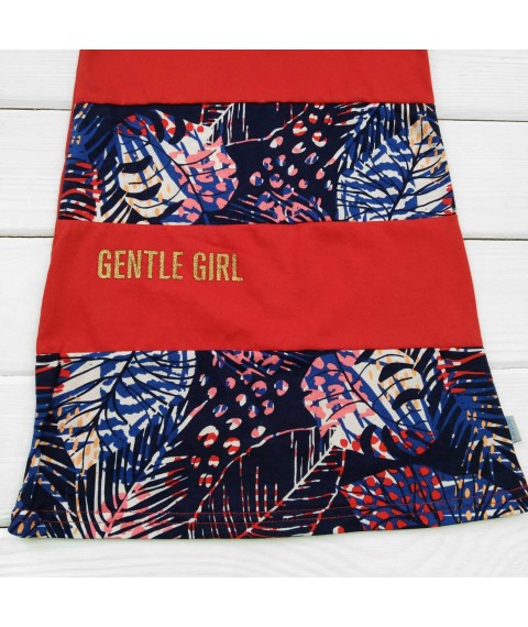 Gentle Girl Dexter`s short sleeve tunic dress Red 1-23 98 cm (d1-23ls-kr)