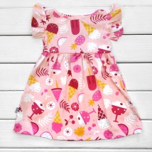 Сукня з принтом Морозиво  Dexter`s  Рожевий d123мр  110 см (d123мр)
