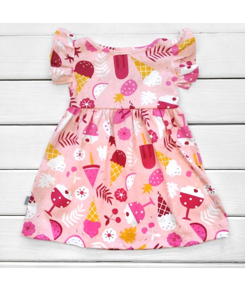 Платье Мороженко короткий рукав  Dexter`s  Розовый d123мр  110 см (d123мр)