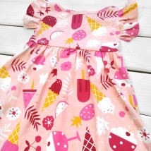 Сукня з принтом Морозиво  Dexter`s  Рожевий d123мр  110 см (d123мр)
