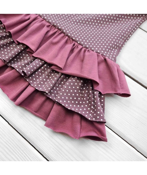 Children's dress with short sleeves and a lush skirt Millet Dexter`s Burgundy 124 110 cm (d124пш)