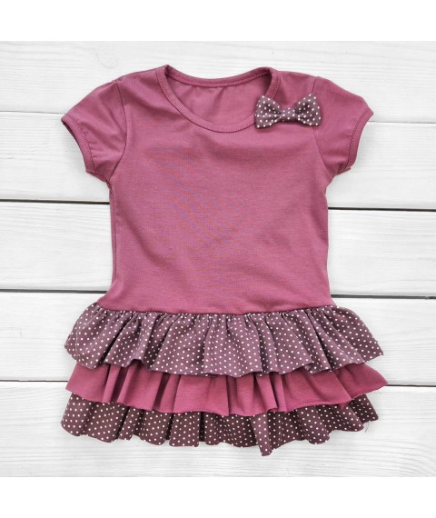 Дитяче плаття з пишною спідничкою Пшоно  Dexter`s  Рожевий d124рв  86 см (d124рв)