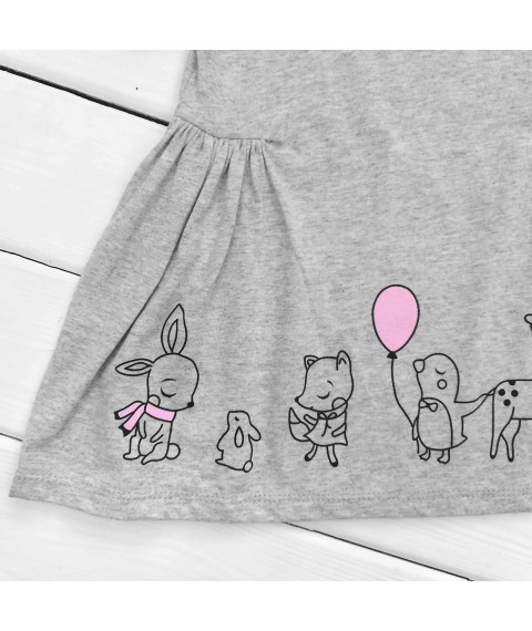 Сукня дитяча з коротким рукавом та защипами на талії Good Day  Dexter`s  Сірий 188-1  104 см (188-1)