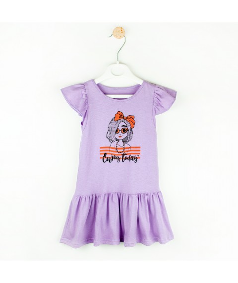 Сукня для дитини Enjoy today з коротким рукавом  Dexter`s  Фіолетовий d142ет-лв  98 см (d142ет-лв)