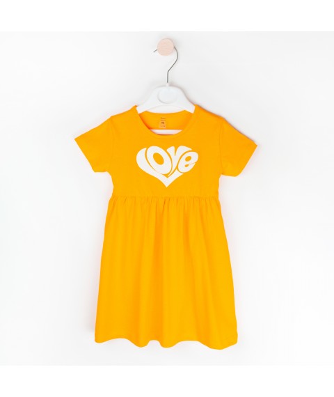 Яскрава літня сукня для дівчинки LOVE   Dexter`s  Жовтий d119сц-ж  104 см (d119сц-ж)