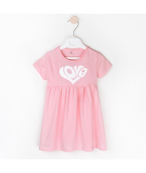 Girl's summer dress cool pink LOVE Dexter`s Pink d119sc-rv 122 cm (d119sc-rv)