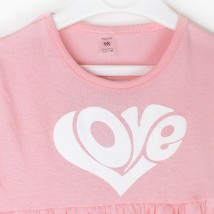 Girl's summer dress cool pink LOVE Dexter`s Pink d119sc-rv 110 cm (d119sc-rv)