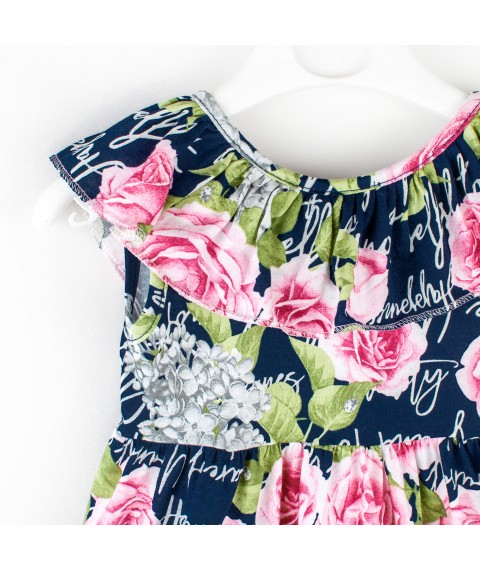 Children's dress with short sleeves Provence Dexter`s Dark blue 115 86 cm (d115рз)