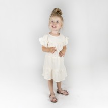 Dairy Dexter`s dairy wafer girl's delicate dress Milk d126vf-ml 134 cm (d126vf-ml)