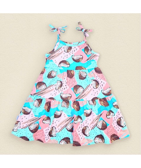 Sundress for girls with ties Coconut Dexter`s Pink; Blue 122 134 cm (d122кс-нв)
