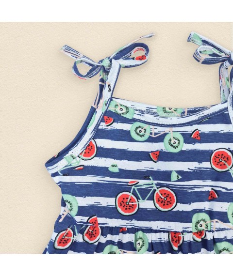 Sundress for girls Sea Watermelon Dexter`s White; Blue 122 128 cm (d122ar-vl)