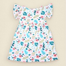 Summer dress for girls Malva Dexter`s White; Multi-colored d123bt-b 122 cm (d123bt-b)