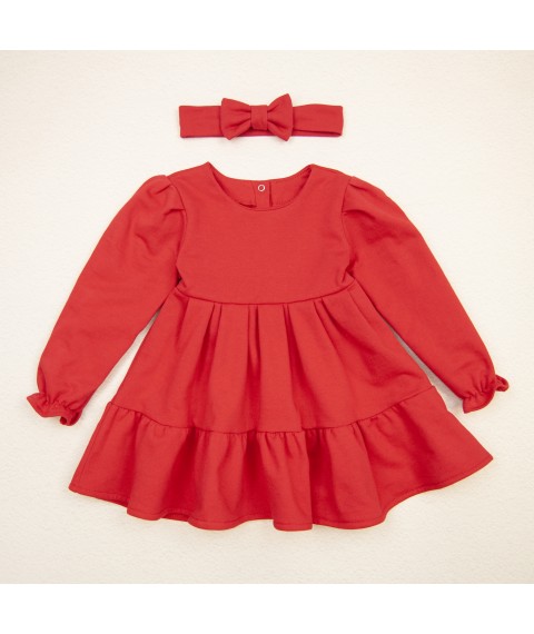 Червона сукня з повязкою для дівчинки Red holiday  Dexter`s  Червоний d380кр-нгтг  98 см (d380кр-нгтг)