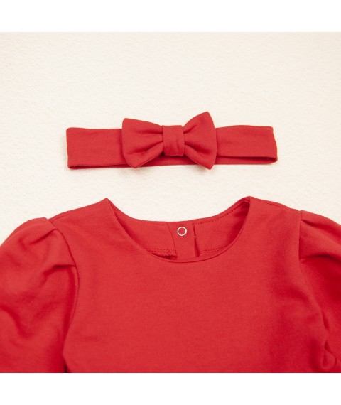 Червона сукня з повязкою для дівчинки Red holiday  Dexter`s  Червоний d380кр-нгтг  98 см (d380кр-нгтг)