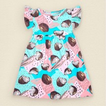 Платье для девочки кулир Coconut  Dexter`s  Розовый;Голубой 123  98 см (d123кс-нв)