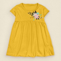 Girl's dress cool mustard Dini Dexter`s Mustard 118 134 cm (d118tsv-gch)