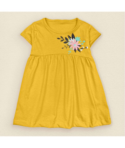 Girl's dress cool mustard Dini Dexter`s Mustard 118 110 cm (d118tsv-gch)