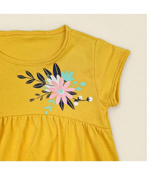 Girl's dress cool mustard Dini Dexter`s Mustard 118 110 cm (d118tsv-gch)