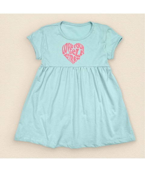 Легкое летнее платье для девочки Heart  Dexter`s  Зеленый 118  104 см (d118сц-пл)