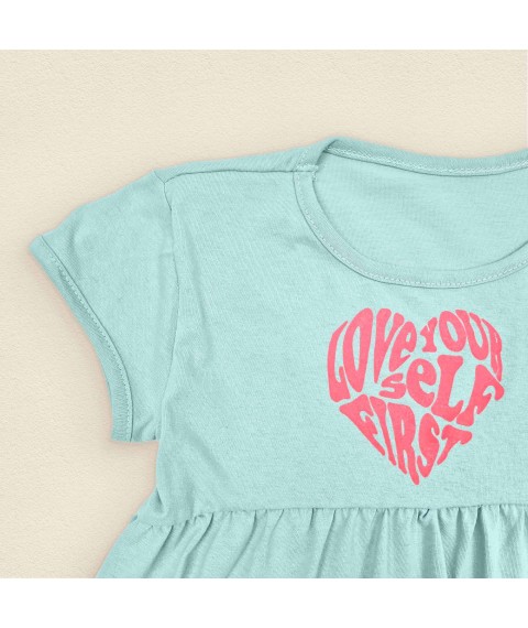 Легкое летнее платье для девочки Heart  Dexter`s  Зеленый 118  122 см (d118сц-пл)