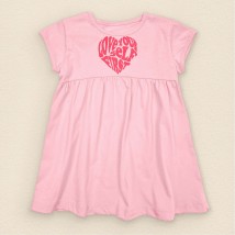 Girl's dress pink Heart Dexter`s Pink 118 116 cm (d118sc-rv)