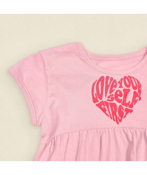 Girl's dress pink Heart Dexter`s Pink 118 122 cm (d118sc-rv)