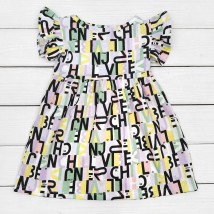 Детское платье на лето Letter  Dexter`s  Чорный;Фиолетовый d123бкв  98 см (d123бкв)