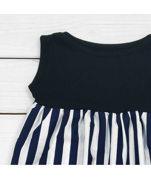 Odrie Dexter`s striped midi dress for children Black;White 122 98 cm (d122-2pl-chn)