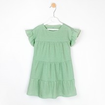 Olive Dexter`s summer dress made of waffle fabric Green d126vf-ol 110 cm (d126vf-ol)