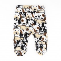 Ползуны для малышей флис Dogs  Dexter`s  Коричневый d802сб  62 см (d802сб)