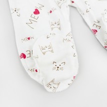 Повзуни для немовлят Meow  Dexter`s  Білий d106кт-мл  62 см (d106кт-мл)