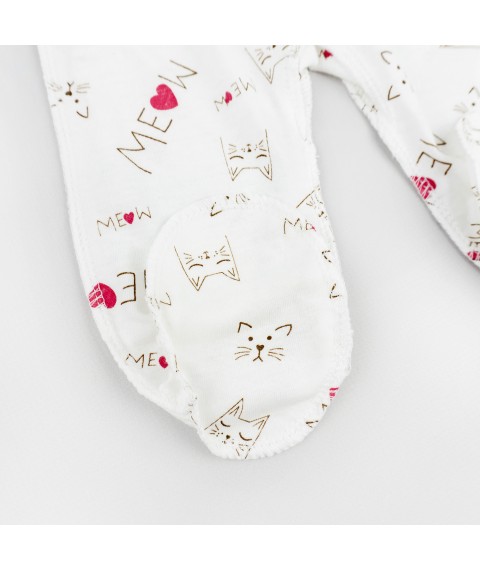 Повзуни для немовлят Meow  Dexter`s  Білий d106кт-мл  56 см (d106кт-мл)