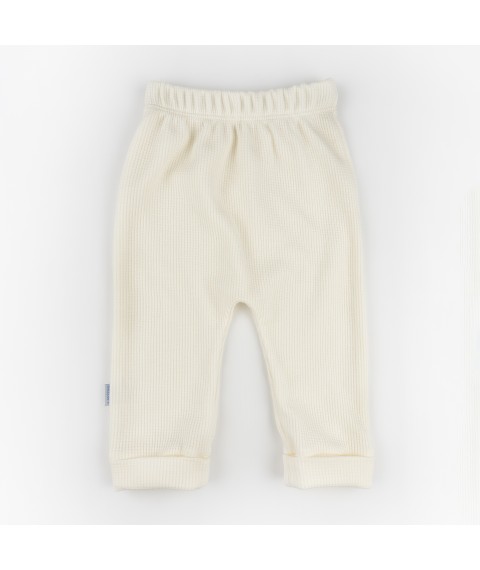 Штанишки вафельные Cream  Dexter`s  Молочный d106вф-мл  68 см (d106вф-мл)