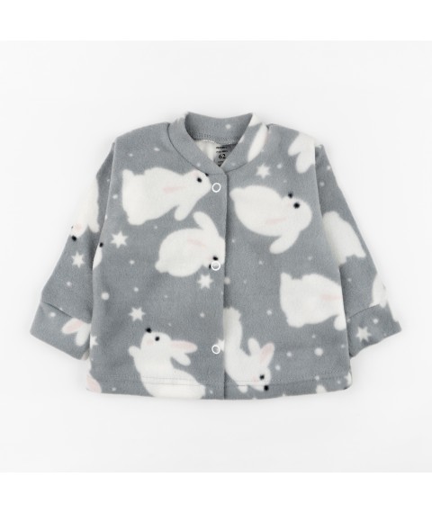 Кофточка флис для малышей Bunnies  Dexter`s  Серый d801зц  62 см (d801зц)