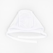 Чепчик для новорожденного на завязках белый  Dexter`s  Белый 131 38  (d131б)