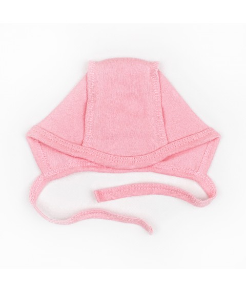 Cap with ties pink plain Dexter`s Pink 980 44 (d980rv)