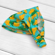 Children's scarf with elastic band Banana Dexter`s Green; Yellow 151 110 cm (d151-2бн)