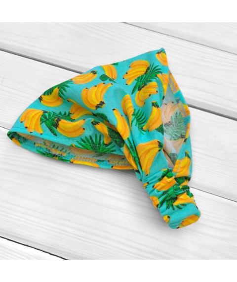 Children's kerchief on an elastic band Banana Dexter`s Green; Yellow 151 74 cm (d151-2бн)
