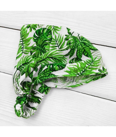Fern Dexter`s Green 151 86 cm (d151-2pr) scarf for a girl with an elastic band