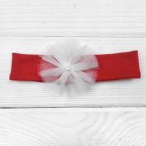 Red headband for girls Malena Red 18-34 (18-34)