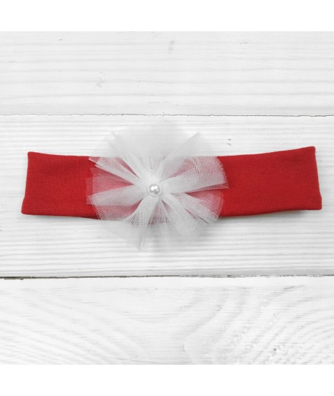 Red headband for girls Malena Red 18-34 (18-34)