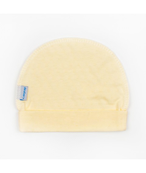 Hat with outer seam made of fabric with perforation Sun Dexter`s Yellow 163 38 (d163azh-f)
