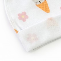 Шапочка для малышей с подворотом Cat ice cream  Dexter`s  Белый 910181 38  (910181)