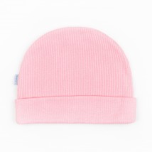 Одинарна шапочка із рубчика для дівчинки рожева  Dexter`s  Рожевий 21  134 см (d21-22шп-рв)