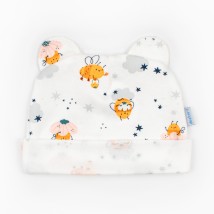 Шапочка с ушками интерлок  Bees  Dexter`s  Молочный d962бд-нв 44  (d962бд-нв)