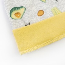 Шапочка для малюків на манжеті з начосом Avocado  Dexter`s  Сірий; Жовтий 310223 38  (310223)