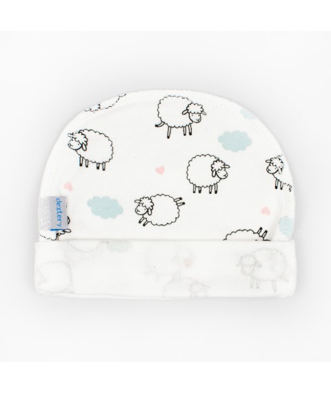 Шапочка с наружными швами Cute Lambs  Dexter`s  Белый d962-1ов-б 38  (d962-1ов-б)