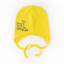 Шапочка детская двойная из интерлока Жирафик  Dexter`s  Желтый d961ж-ж 48  (d961ж-ж)