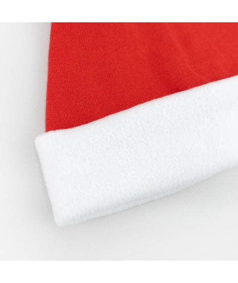 Шапочка-колпак для новорожденных теплая новогодняя с начесом Santa  Dexter`s  Красный d362к-нгтг 44  (d362к-нгтг)